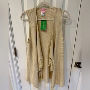 Gold Western Lilly vest/shawl